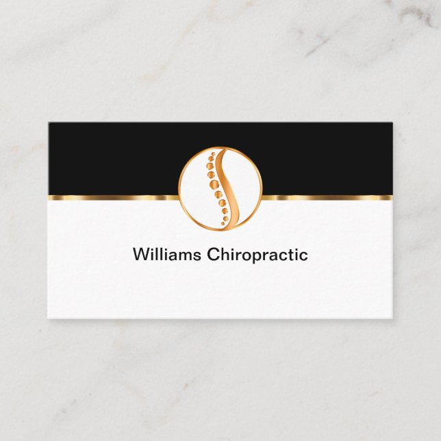 Cartes de visite Thème Chiropracteur Classique (Devant)