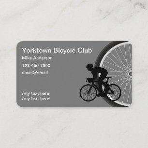Cartes de visite Thème Club de Vélo