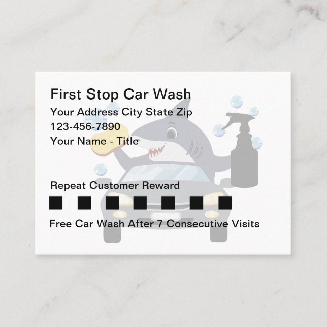 Cartes de visite Thème de récompenses pour clients (Devant)