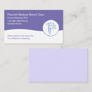 Cartes de visite Thème de soins médicaux pour pers