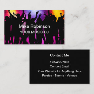 Cartes de visite thème DJ musique Cool