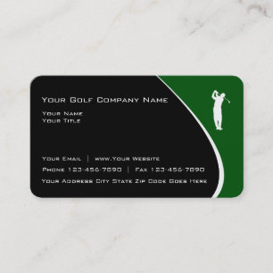 Cartes de visite thème golf moderne