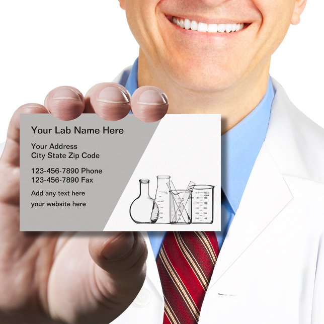Cartes de visite Thème Laboratoire de Sciences (Créateur téléchargé)
