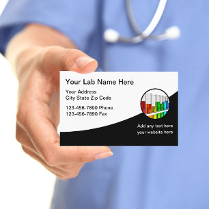 Cartes de visite Thème Laboratoire Médical