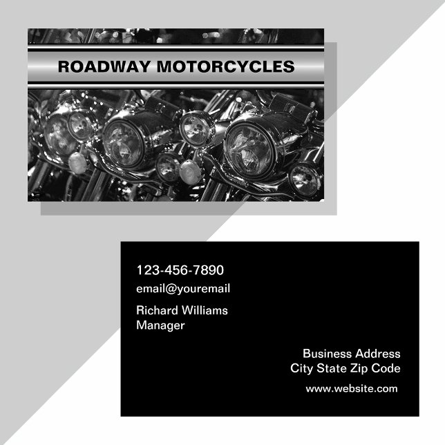 Cartes de visite thème moto cool (Créateur téléchargé)