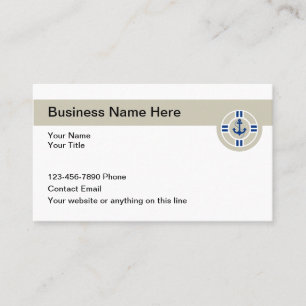Cartes de visite Thème nautique Bateau