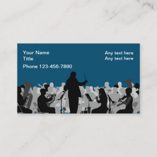 Cartes de visite Thème Orchestre Musical 