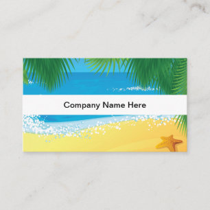 Cartes de visite Thème Plage