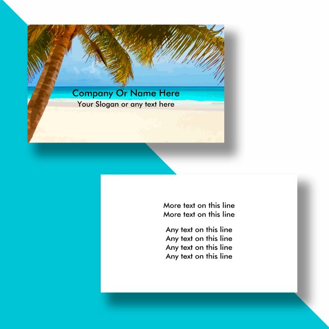 Cartes de visite Thème Plage (Créateur téléchargé)
