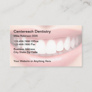 Cartes de visite Thème Sourire Cabinet Dentaire