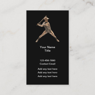 Cartes de visite thème sport de baseball cool
