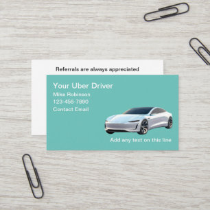 Cartes de visite thème voiture électrique pour cha