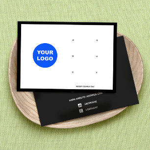 Cartes De Visite Three Hole Add Logo Earring Jewelry Display