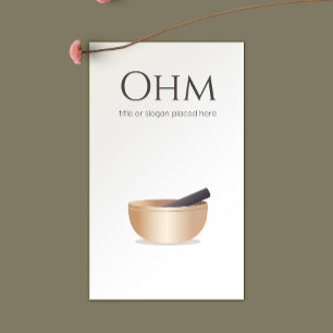 Cartes De Visite Tibetian Chanter Bowl guérisseur spirituel