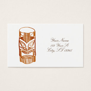 Cartes De Visite Tiki Sculpture Thunder_Cove