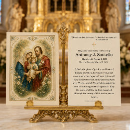 Cartes De Visite Titre : Sainte Famille En Souvenir Affectueux Priè