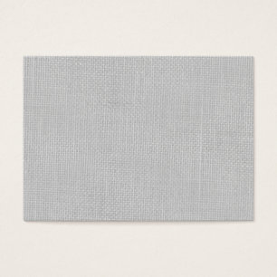 Cartes De Visite Toile de jute dans le blanc argenté
