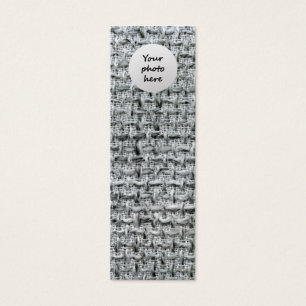 Cartes De Visite Toile de jute grise