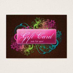Cartes De Visite Toile florale de brun de rose de jardin de