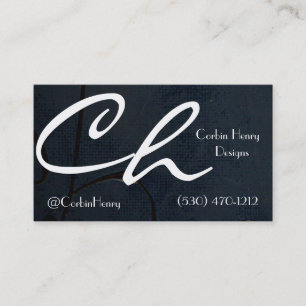 Cartes de visite toile noire