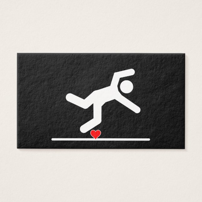 Cartes De Visite Tomber dans l'amour Pictogramme (Devant)