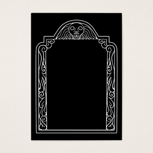 Cartes De Visite Tombstone (Devant)