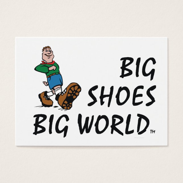 Cartes De Visite TOP Big Chaussures Big World (Devant)