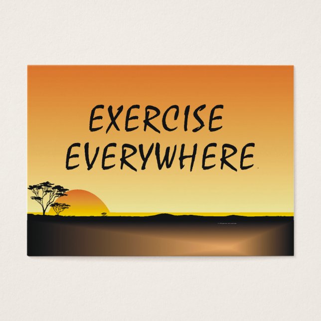 Cartes De Visite TOP Exercice Partout (Devant)