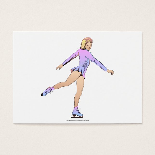 Cartes De Visite Top Figure Skating Girl (Devant)