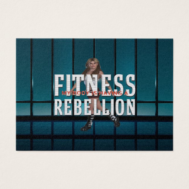 Cartes De Visite TOP Fitness Rebellion (Devant)