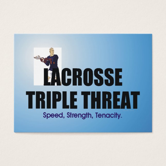 Cartes De Visite Top Lacrosse triple menace (Devant)