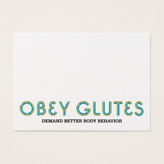 Cartes De Visite TOP Obey Glutes (Devant)