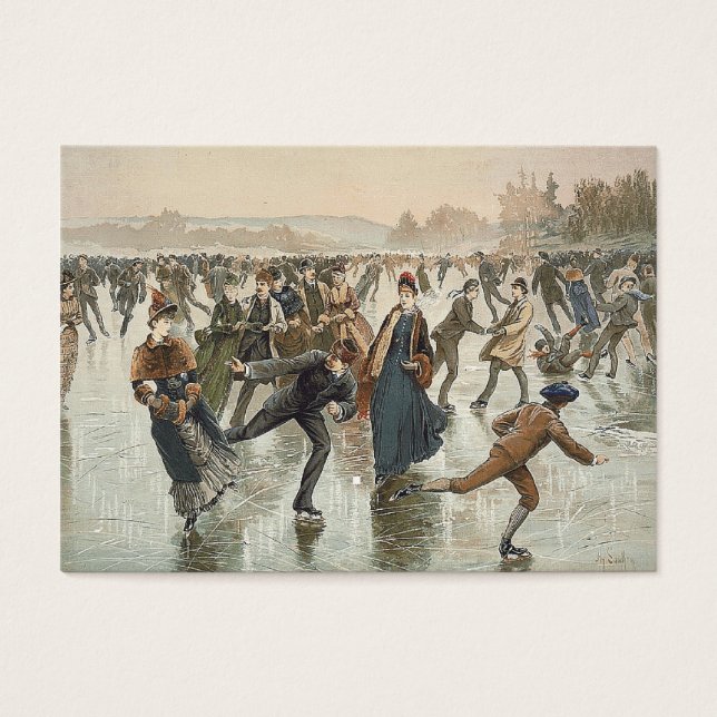 Cartes De Visite TOP Patinage Old School (Devant)