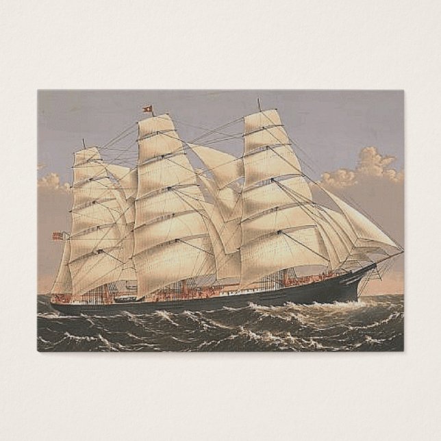 Cartes De Visite TOP Voiliers (Devant)