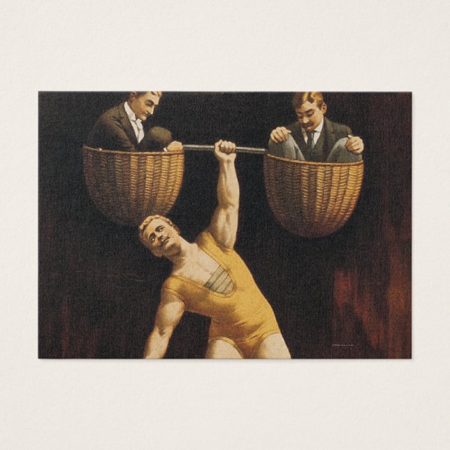 Cartes De Visite TOP Weighlifting Old School (Devant)