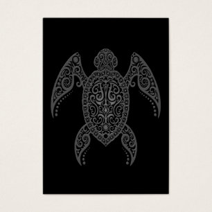 Cartes De Visite Tortue de mer noire