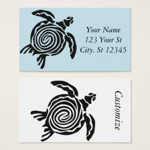 Cartes De Visite Tortue de style tribal Thunder_Cove