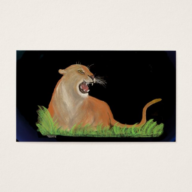 Cartes De Visite totem - cougar (Devant)