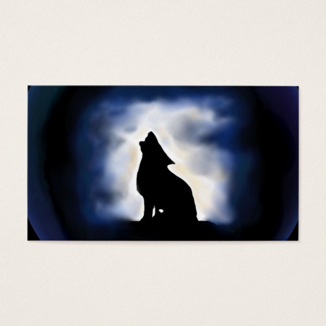 Cartes De Visite totem - loup (Devant)