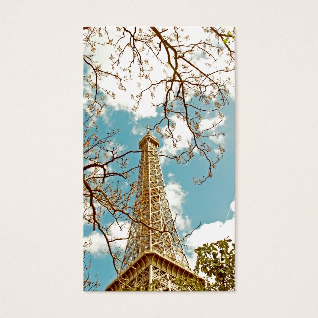 Cartes De Visite Tour Eiffel (Devant)