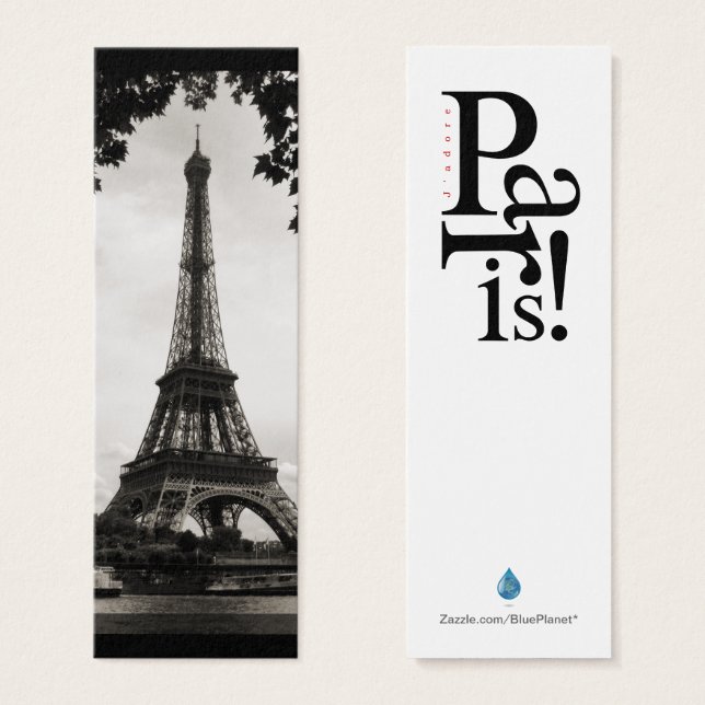 Cartes De Visite Tour Eiffel - Mini Signet (Devant & derrière)