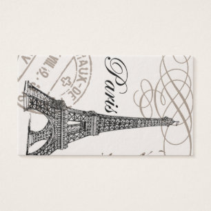 CARTES DE VISITE TOUR EIFFEL VINTAGE MODERNE