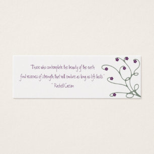 Cartes De Visite Tourbillons de vigne floraux - Signet