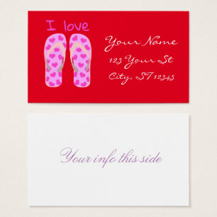 Cartes De Visite Tourner-Tourner Rose