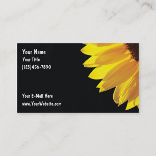 Cartes de visite Tournesol