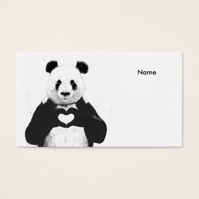 Cartes De Visite Tout ce dont tu as besoin, c'est d'amour (Devant)