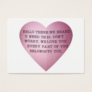 CARTES DE VISITE TOUTES LES PARTIES DE VOUS APPARTIENNENT À VOUS.