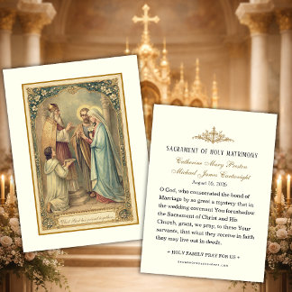 Cartes De Visite Traditional Catholic Betrothal Mary Joseph Wedding