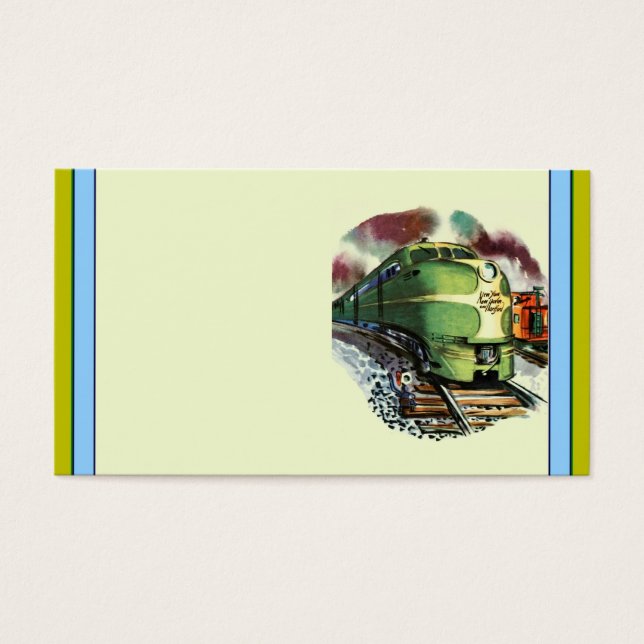 Cartes De Visite Train vintage (Devant)