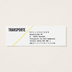 Cartes De Visite Transporte Mini Visitenkarten